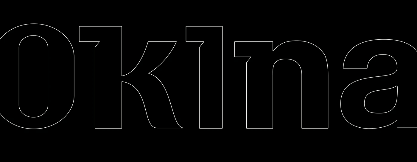 Okinawa wordmark in black and white
